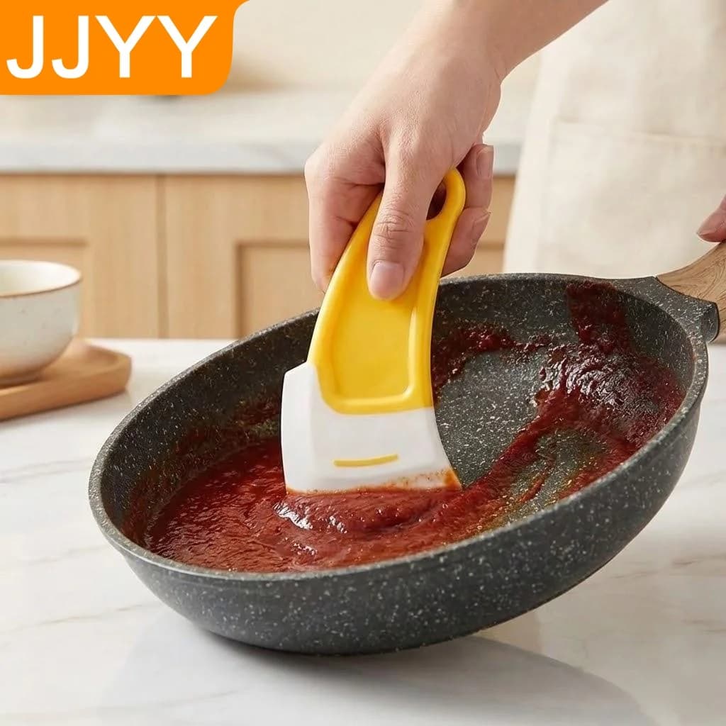 Silicone Kitchen Spatula Resistant to Calore, Raschietto per Padelle e Pentole, Kitchen Tools Easy to Clean and Washable in Dishwasher