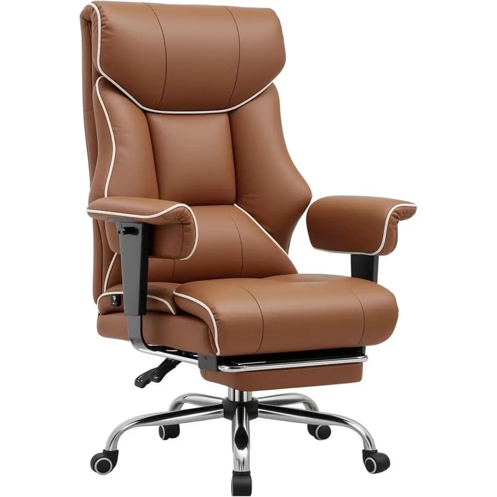 Big and Tall Gaming Chair 400lbs Heavy Duty Oice Chair with oot Rest & Ergonomic ket Spring Cushion, High Back Lumbar Support or