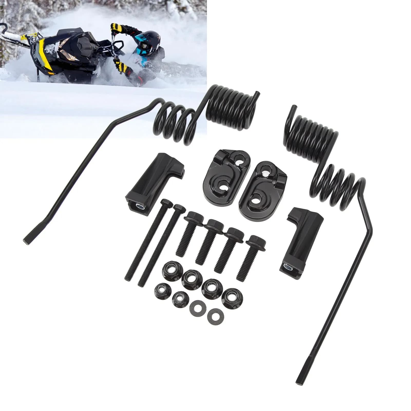 Tiragraffi per ghiaccio stile primavera 860201140 Sostituzione robusta e affidabile per raschietti per ghiaccio con montaggio su guida per Ski-Doo 600 850 Summit Sport