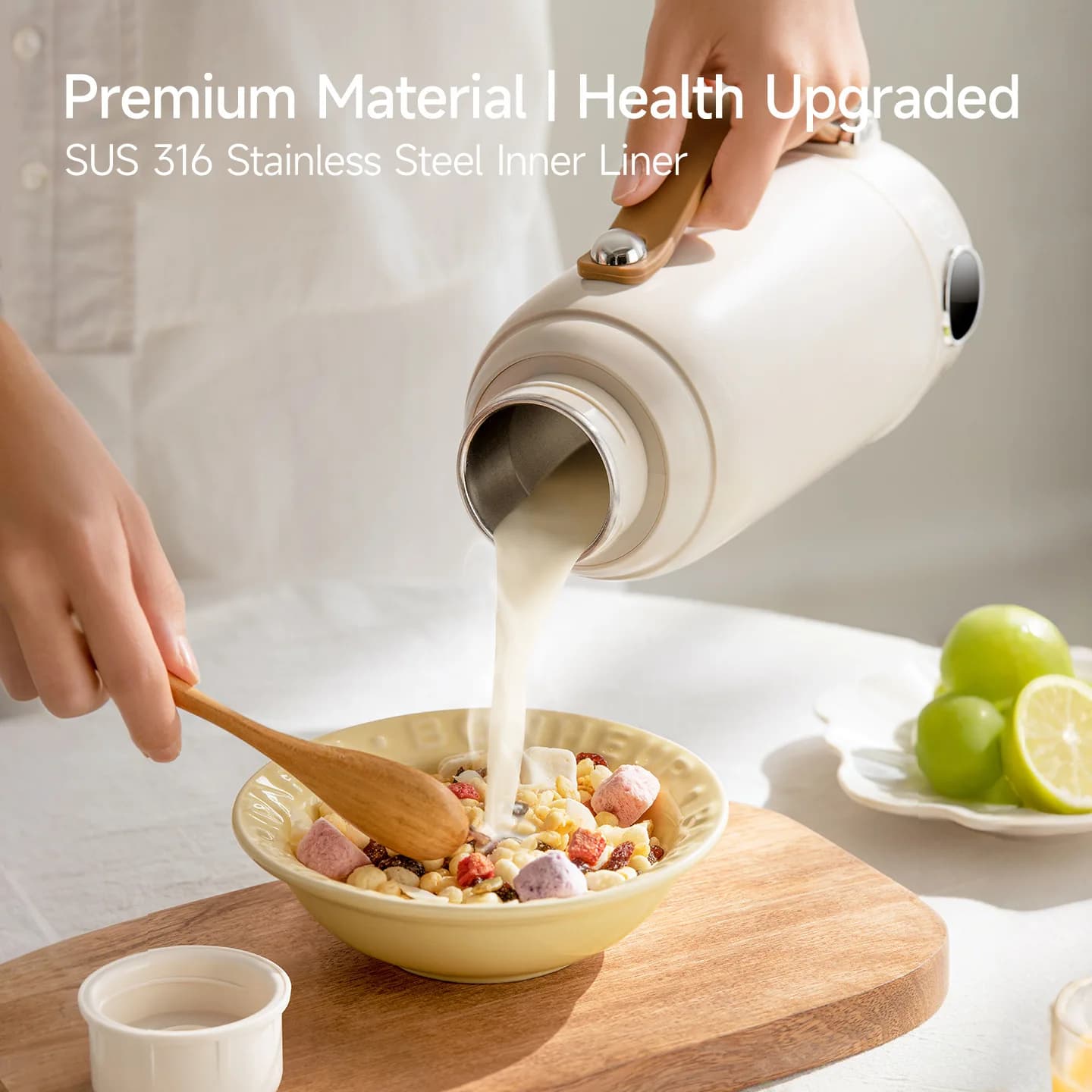 800ml Portable Electric Heating Water Cup 316 Stainless Steel Travel Kettle Digital Temperature Display Mini Electric Water Boil