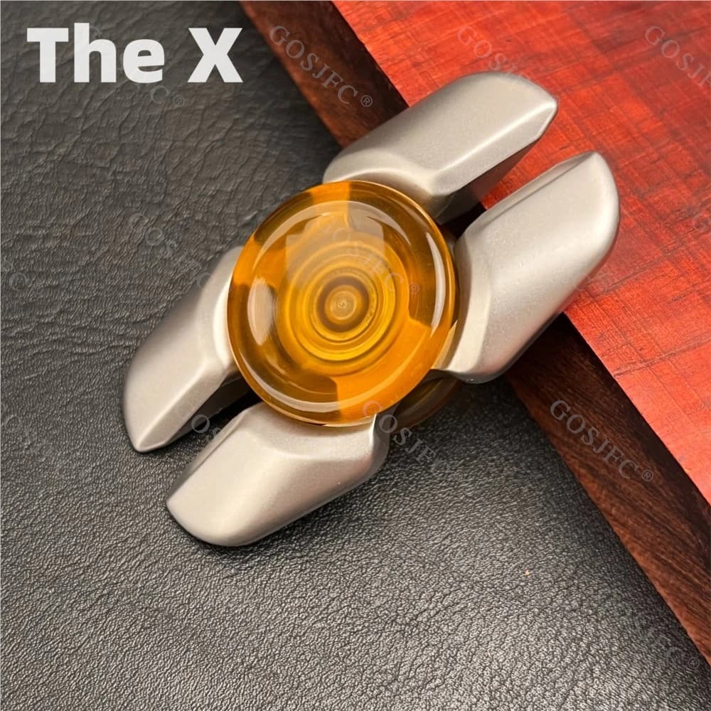 The X Oupai PEI Fidget Spinner Giroscopio in acciaio inossidabile Giocattolo antistress Fidget Toys per adulti