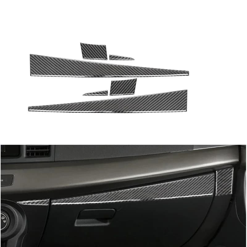 Auto di Stoccaggio Adesivo Strisce Guanti Box Trim Copertura In Fibra di Carbonio Per Mitsubishi Lancer EVO X MR 2008-2015 Auto Accessori Auto