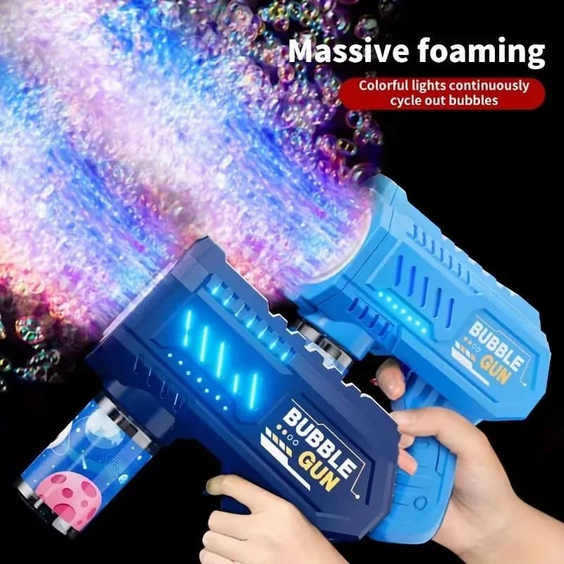 Fully Automatic Bubble Bubble Coil Machine, Automatic Blower With Bubble Liquid Toys For Kids Outdoor Bubble Gifts