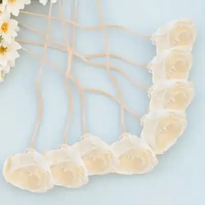Set di 8 Bastoncini Diffusori in Legno a Forma di Fiore per Oli Essenziali, Decorazione Casa, Ricariche per Diffusori di Fragranze, Camera da Letto