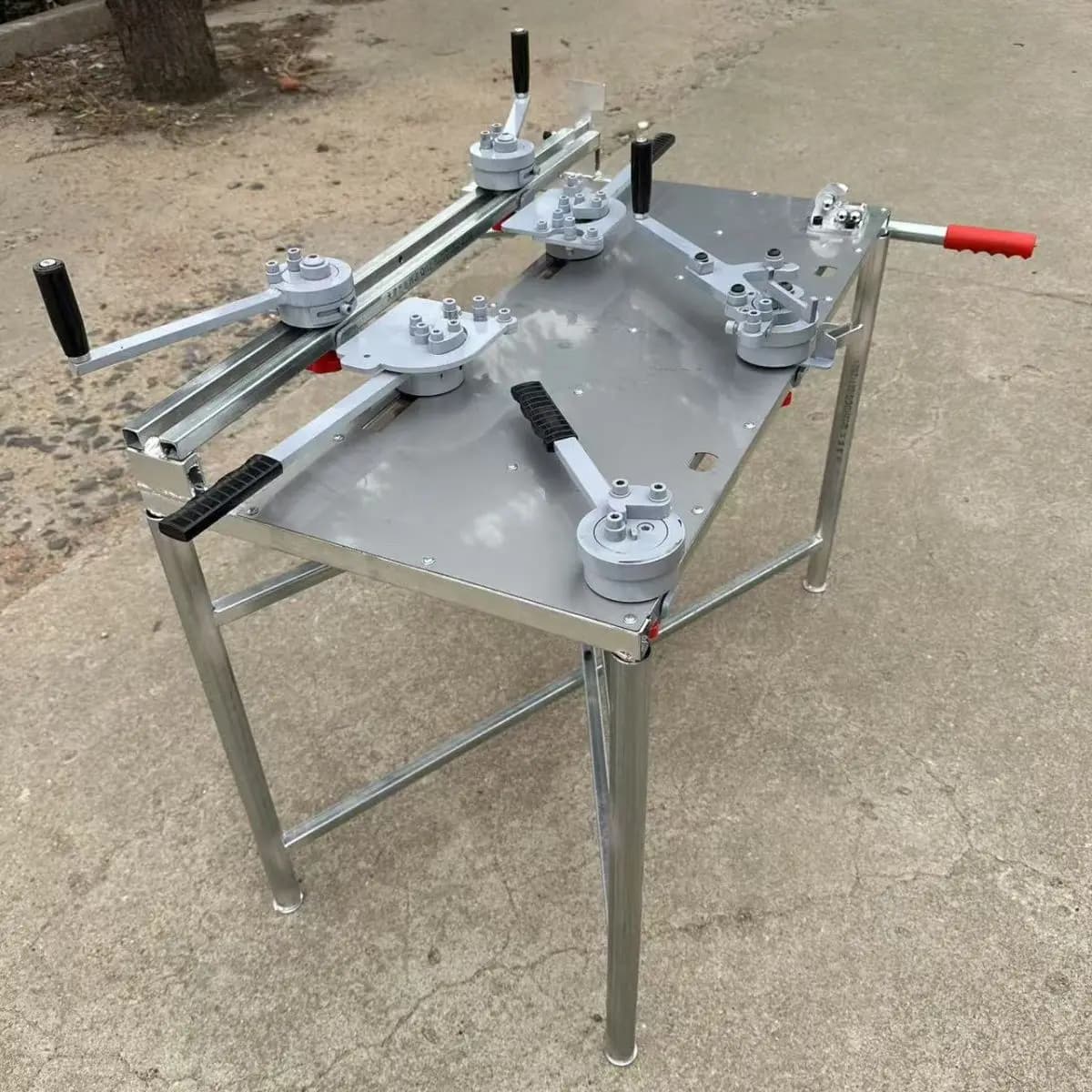 Macchina Manuale per la Produzione di Appendiabiti in Filo Metallico, Macchina da Tavolo in Acciaio Inossidabile per Piegare e Torcere Ganci per Vestiti