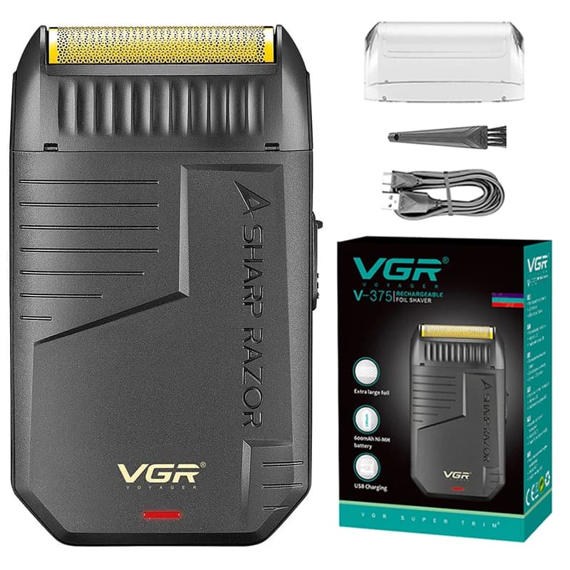 Original VGR Razor Razor Professional Electric Razor For Men Portable Barba Trimmer Razor Rechargeable Man Barbary Machine V-375