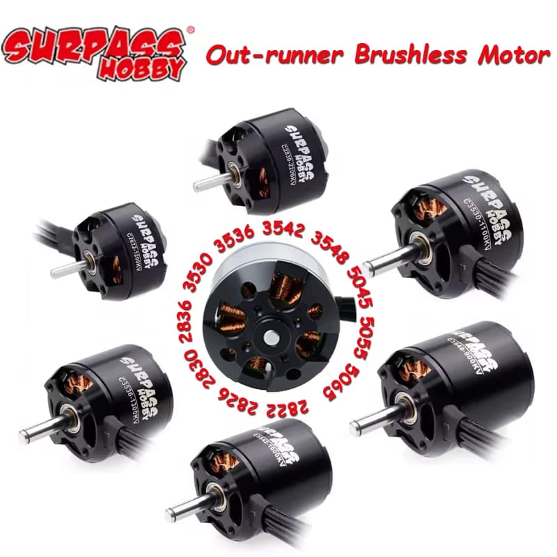C2822 2830 2836 3530 3536 3542 3548 5055 Motore Brushless per RC FPV 3D Racing Drone EDF ad ala fissa Quadcopter Multicopter Parti
