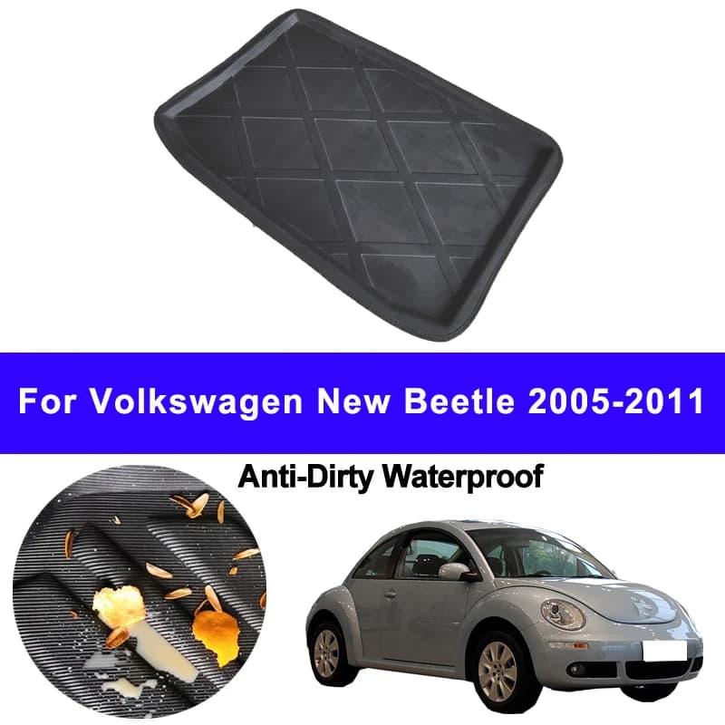 Auto Auto posteriore Boot Cargo Liner vassoio tronco Mat tappeto per VW Volkswagen New Beetle 2005 - 2011 cuscino Pad Anti-sporco Anti-acqua