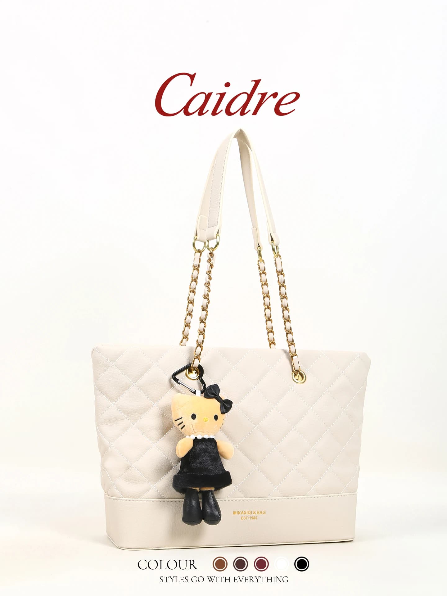 Borsa a Tracolla Caidre con Catena di Diamanti, Regalo di Compleanno per Donne, Borsa Capiente per il Lavoro, Stile Coreano