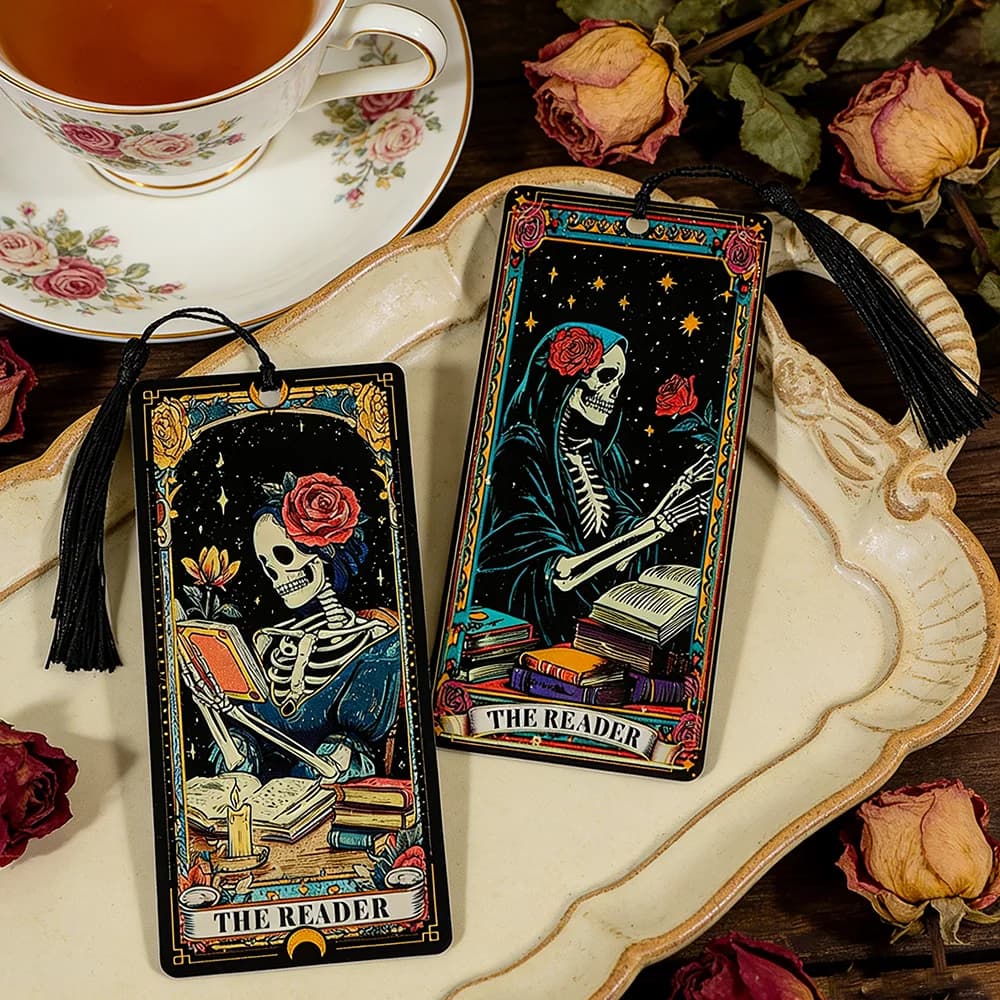 Segnalibro Dark Romance per Donne, Segnalibro con Carte dei Tarocchi per Amanti dei Tarocchi, Regalo di Divinazione per Amici, Accessori per Amanti dei Libri