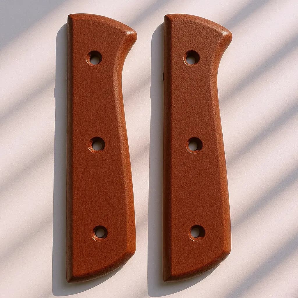 1 paio di manici in legno per coltelli, impugnatura antiscivolo ergonomica, ricambio per utensili da cucina, accessori da cucina
