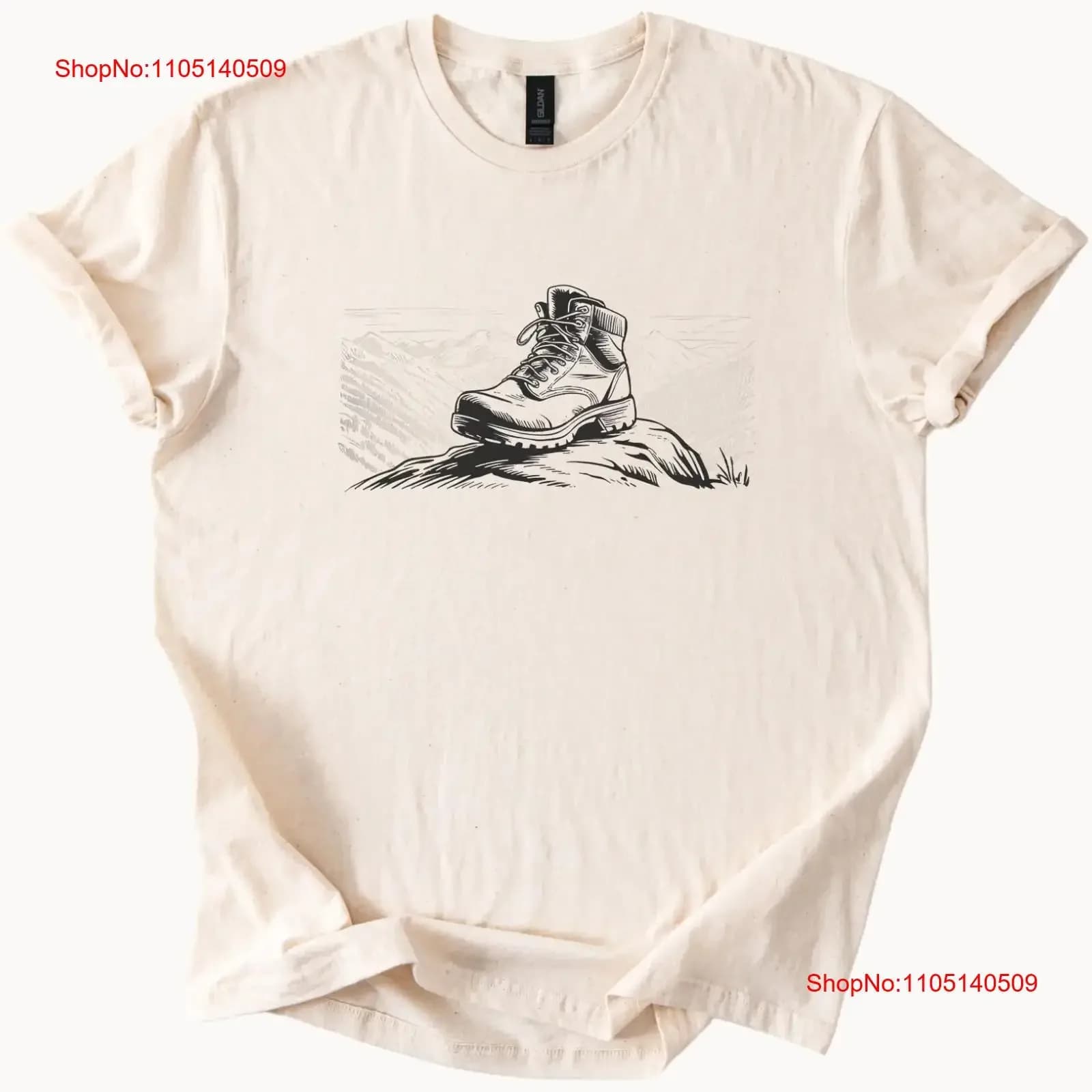 Scarpa da trekking T Shirt Adventure Outdoor Climb vintage lavato allungato abiti firmati grafica Confortevole Moda elegante