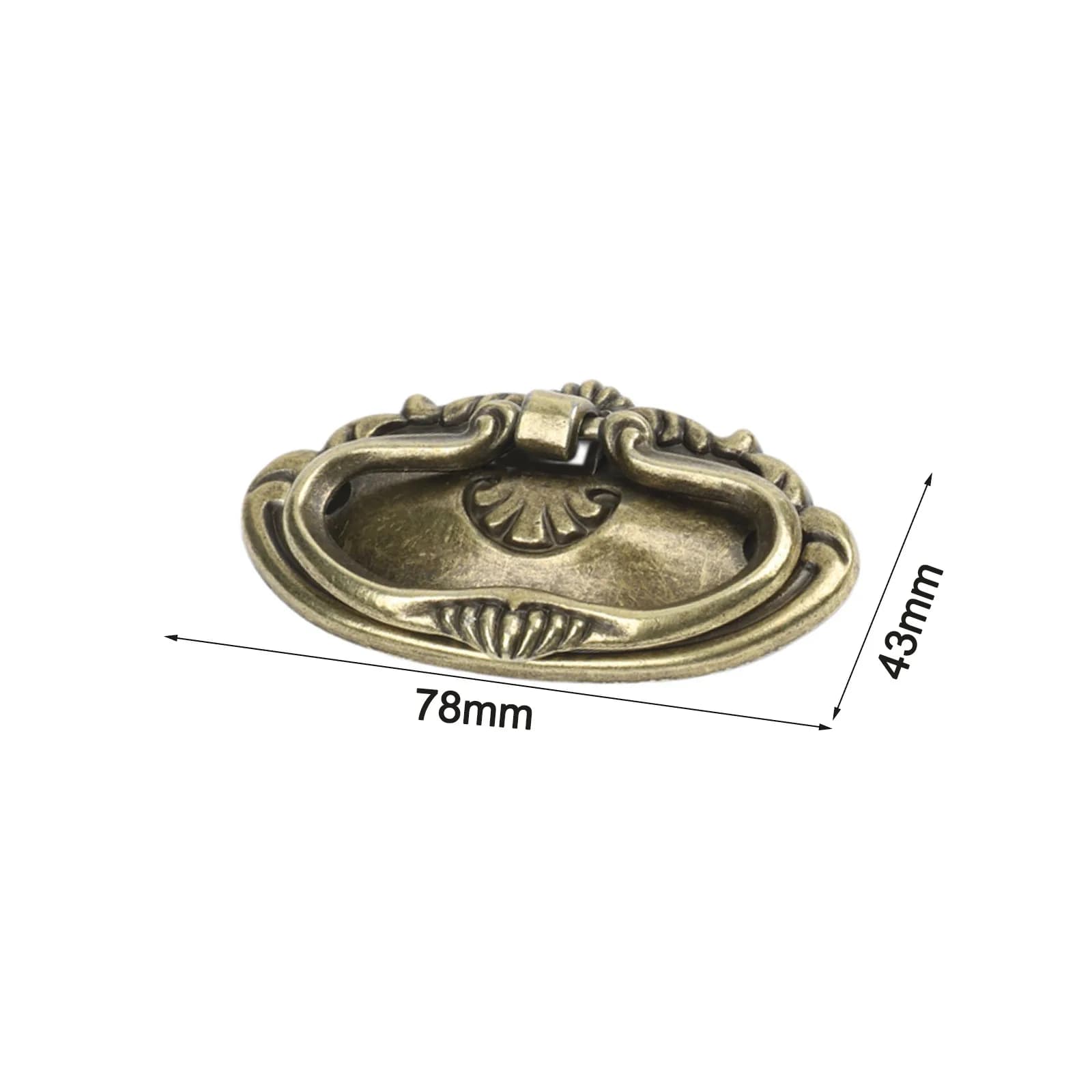 Maniglie per Mobili in Bronzo, Design Europeo, per Ristrutturazioni Domestiche, Decorazioni Nostalgiche, Finitura Unica per Cassetti
