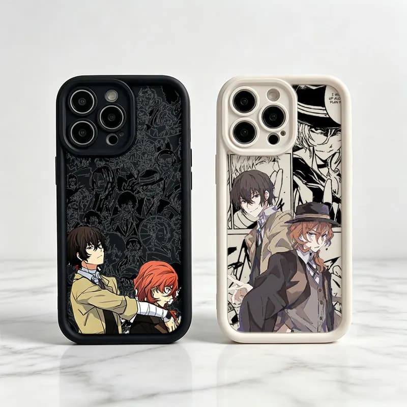 Bungo Stray Dogs Shockproof Phone Case For iPhone 17 Air 16E 15 14 Plus 13 12 Mini 11 Pro Max Silicone Cover
