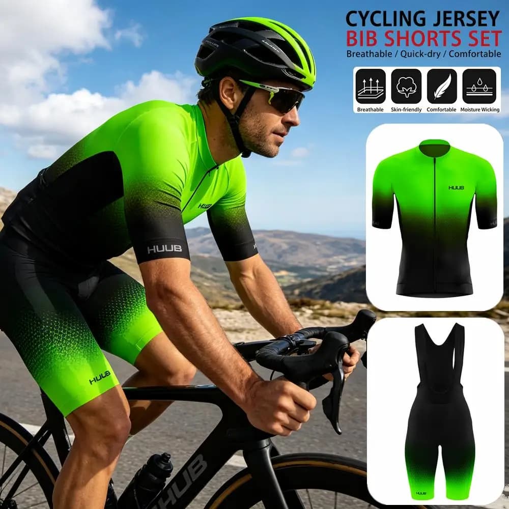 2026 HUUB Cycling Clothes Clothing Mens Sets Summer Mountain Bike Jersey Uniform Men Set Mtb Tricuta Man Men's Road Shorts