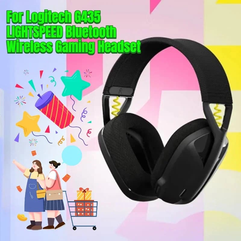 For Logitech G435 LIGHTSPEED Wireless Bluetooth Gaming Headphones with surround sound Over-Ear