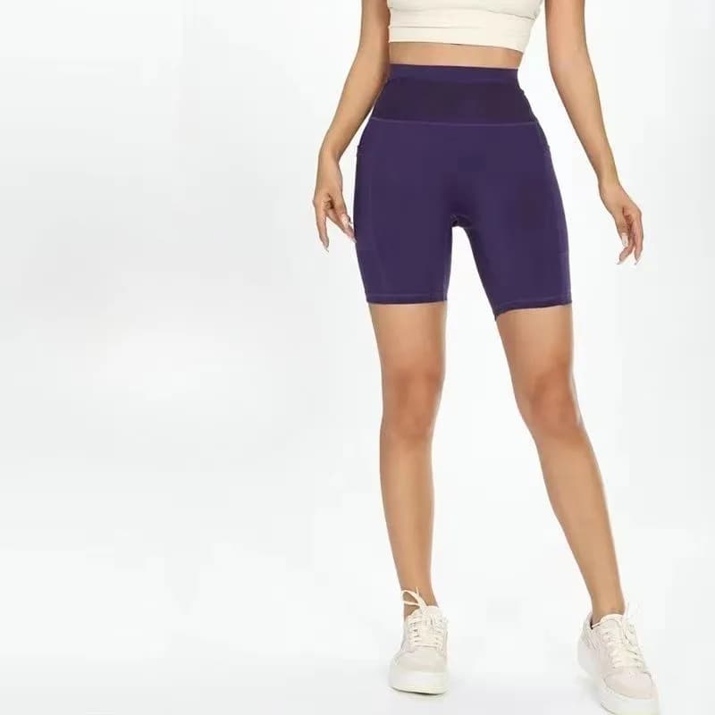 Unisex Running Shorts for Marathon, 6 Pockets, Rapid Drying, Marsupio Compression Pants for Fitness and Cycling