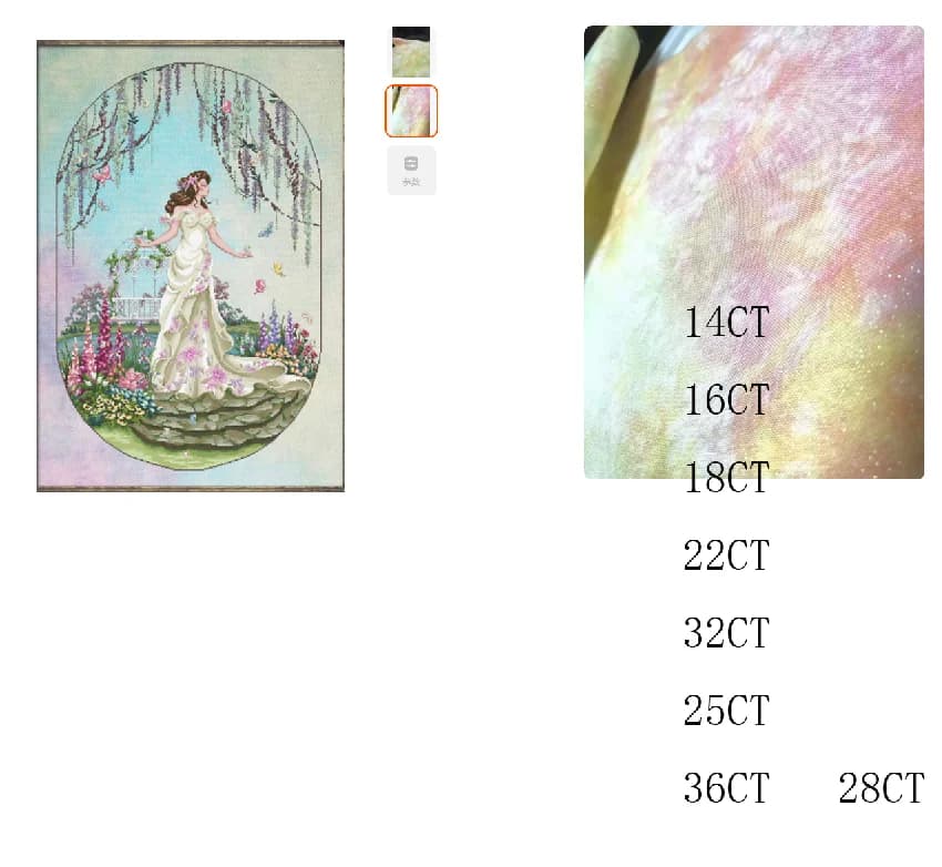 Cross Stitch set Cross Stitch Kits, Embroidery Sets, Knitting Needles Embroidery,Complete Kit,BF Garden Goddess 56-81