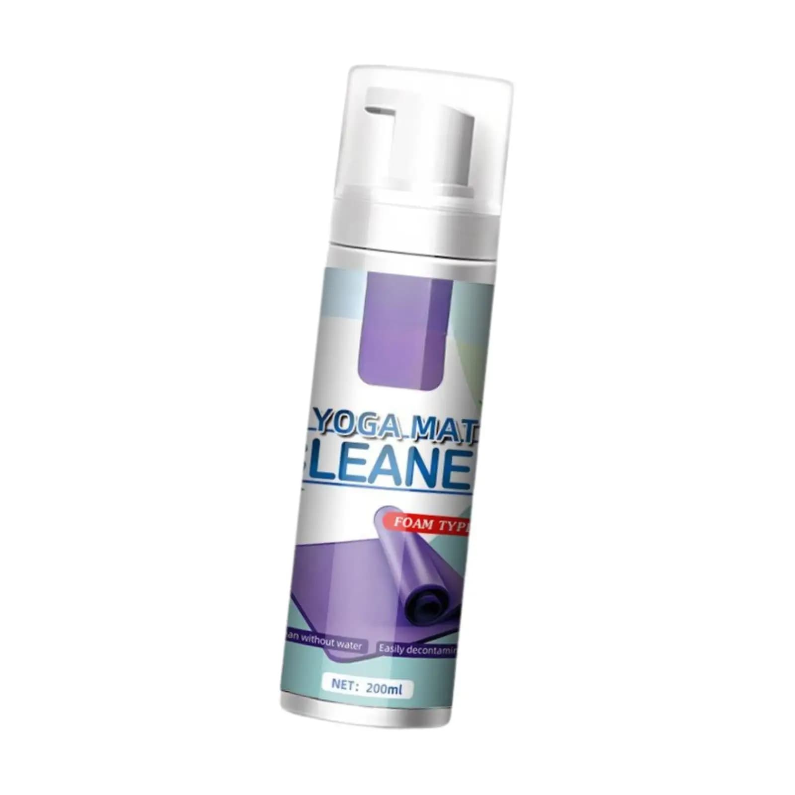 Tappetino da yoga Detergente a secco 200ml Set di pulizia per accessori da yoga Spray smacchiatore per il sudore facile da pulire per la casa dell'appartamento dei pilates