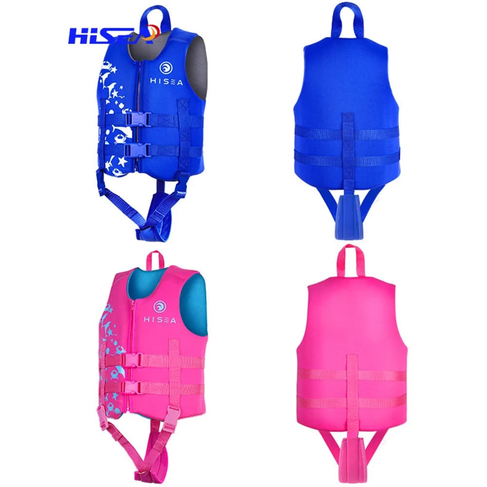 Giubbotto di salvataggio per bambini in Neoprene, giubbotto di galleggiamento, sport acquatici, spiaggia, surf, nuoto, vela, Rafting, sicurezza, nuovo