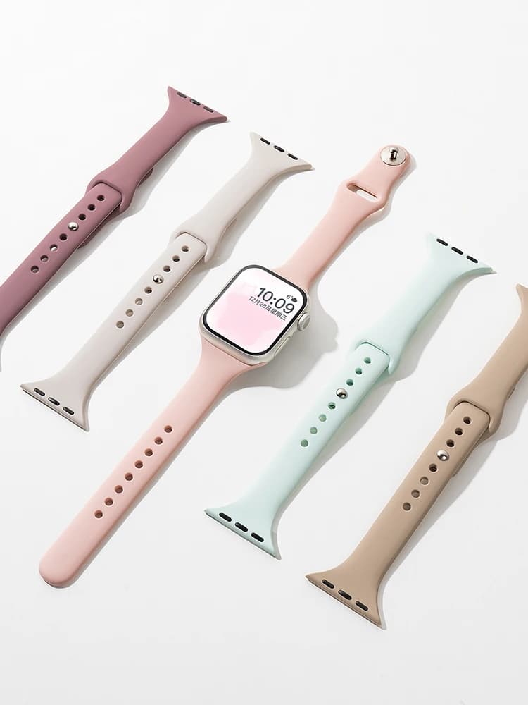 Cinturino sportivo sottile in silicone per Apple watch 10 cinturini 45mm 44mm 41mm 40mm 38-42mm-46 mm bracciale serie 8 7 6 5 se 4 9 buono 2026