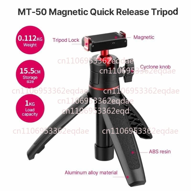 Per DJI Osmo 360 Ulanzi MT-50 Selfie Stick magnetico Treppiede Action 5 Pro/4