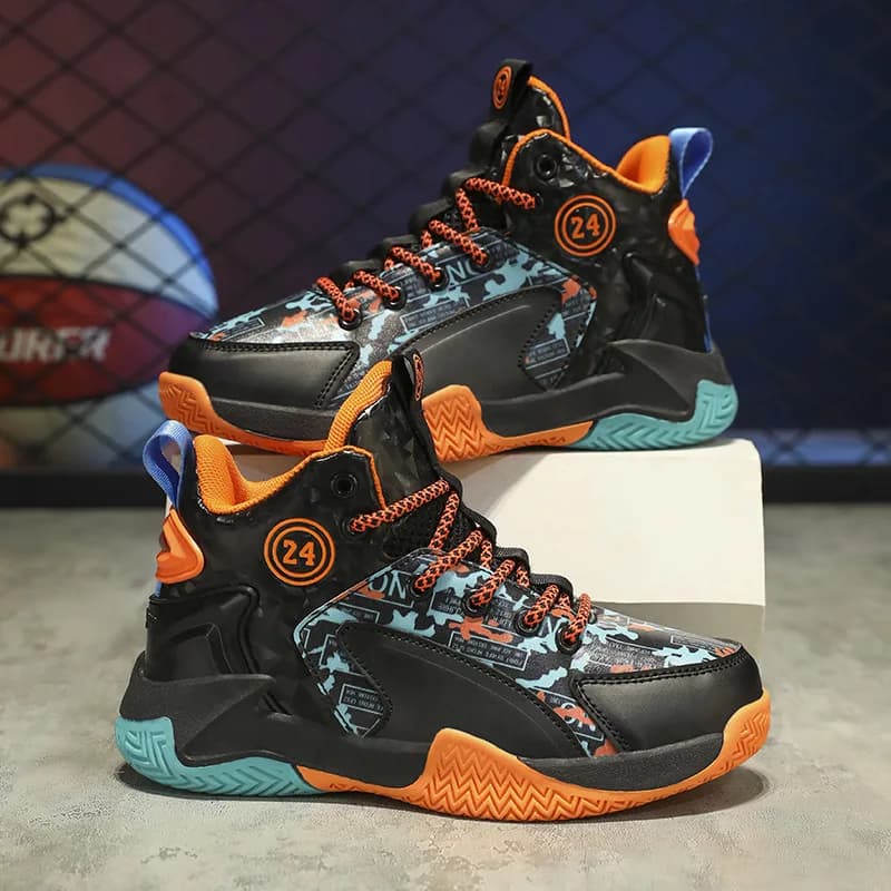 Men's Basketball Shoes, Kids Casual sneakers, Breathable and Non-slip Running Sport Shoes