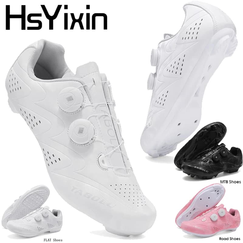 Scarpe da ciclismo HsYixin Scarpe da bici da strada Scarpe da mountain bike Scarpe da ciclismo su strada MTB con suola piatta Scarpe da ciclismo professionali