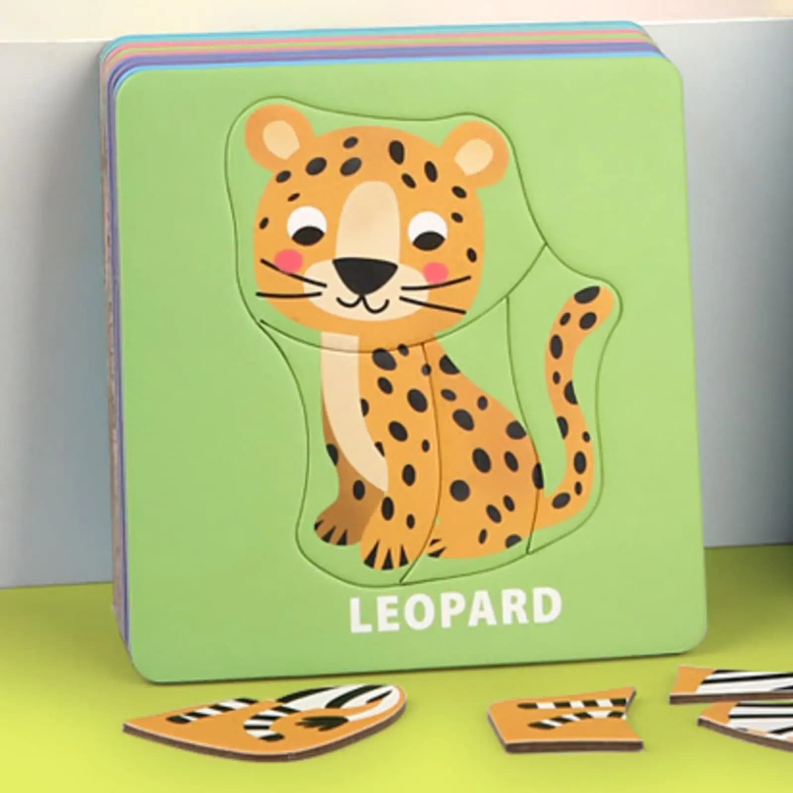 Kids Animals Puzzles, Tracing Practice Cards with Pens, Early Education Toys, Fine Motors Learning for Ages 1 2 3