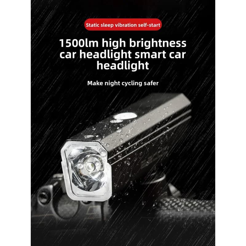 HududBicycle light with high and low beam, night riding flashlight, mountain bike front light, cycling light for road bikes