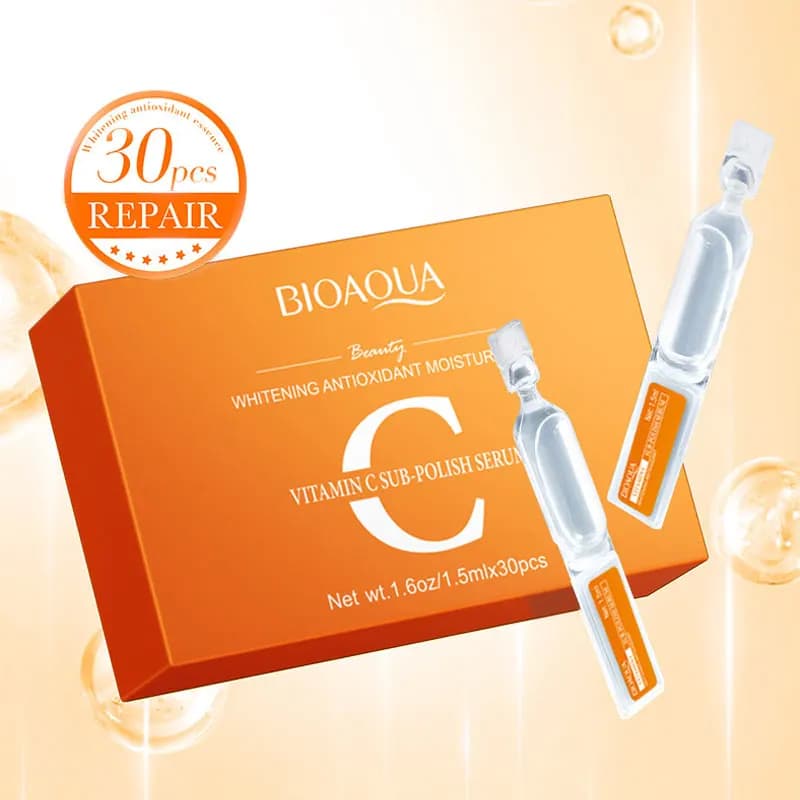 30 pcs/box BIOAQUA Serum Vitamin C for Hydrating Face Hydrating Satin Essence Face Skin Care