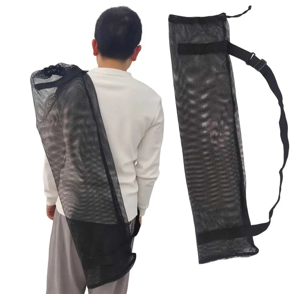 Heavy-Duty Kayak Canoe Paddle Net Bag Stand Up Paddleboard Storage Mesh Bag SUP Boat Drawstring Carry Bag 3 Sizes Available