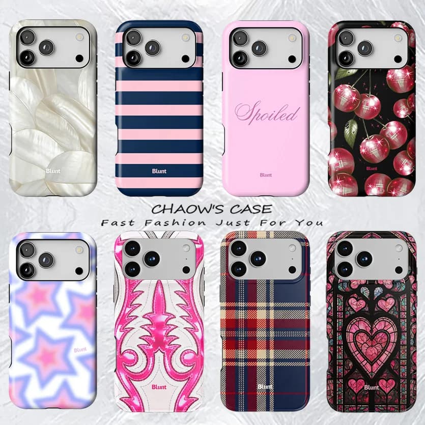 Luxury Y2K Gothic Romantic Phone Case for iPhone 17 17e 16e 16 15 14 13 12 11 X XS XR XSMAX Air Pro Max Plus Double-layer Cover