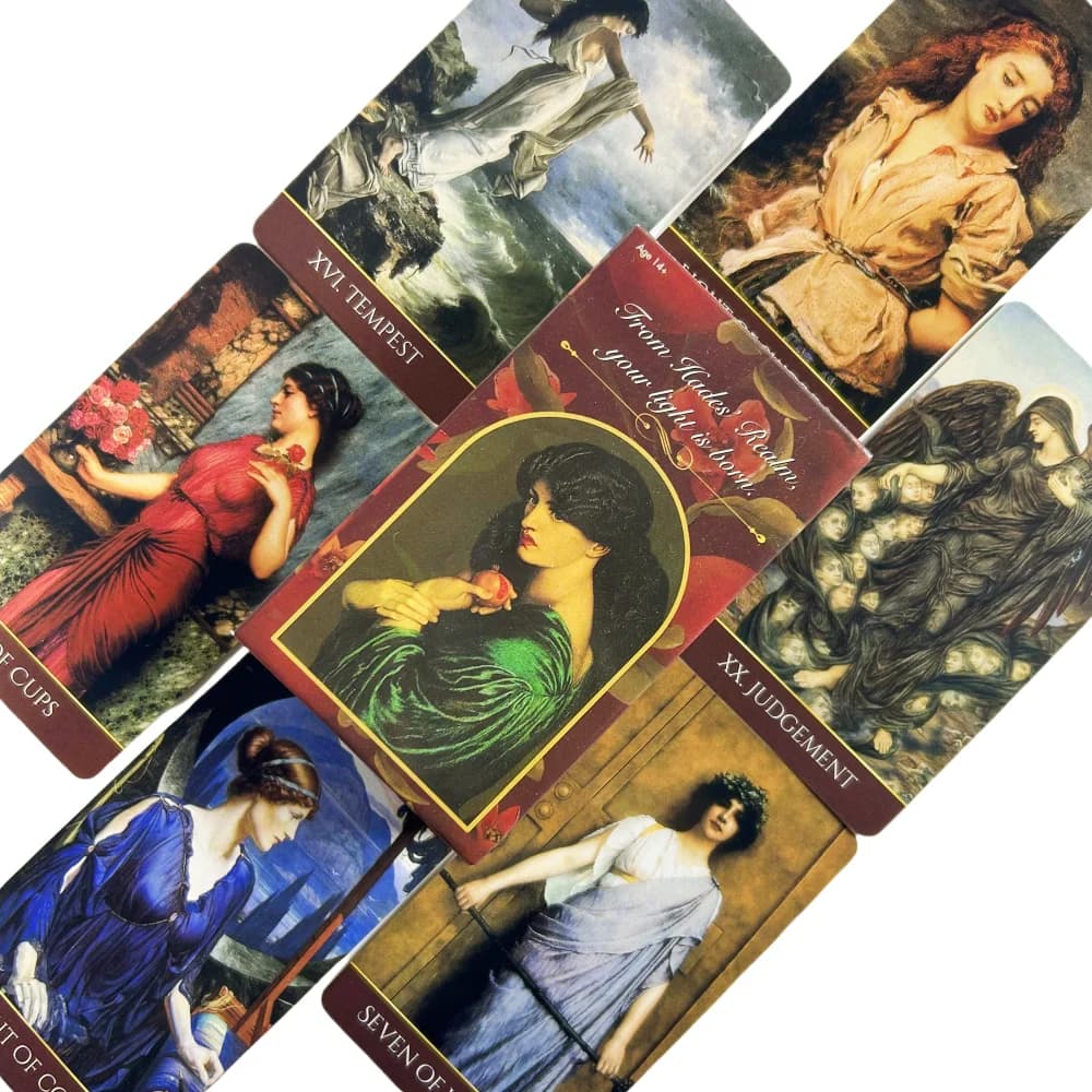 Tarocchi del Giardino di Persefone: Mazzo da 78 Carte, Edizione Oracolo in Inglese, Visioni Divinatorie, Giochi da Tavolo