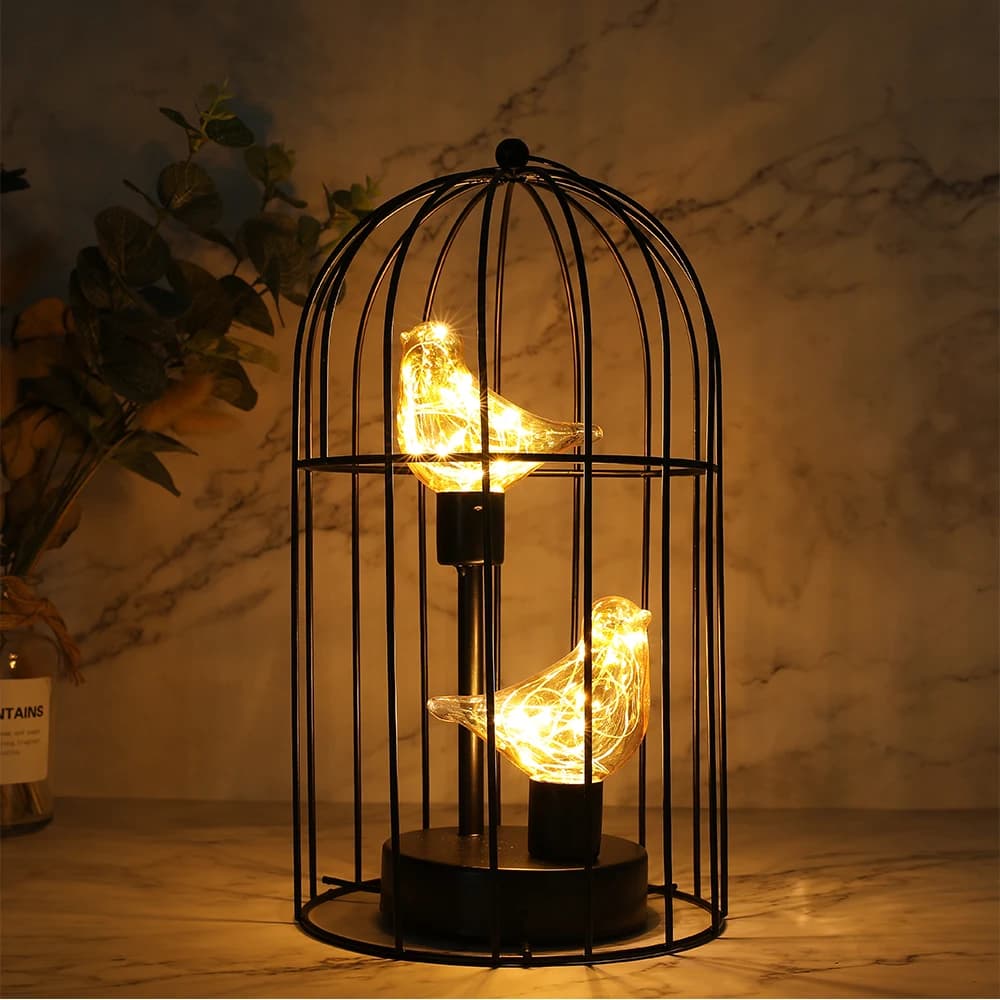 Lampada da tavolo decorativa a batteria con luce d'accento a batteria con luci fata bianche calde