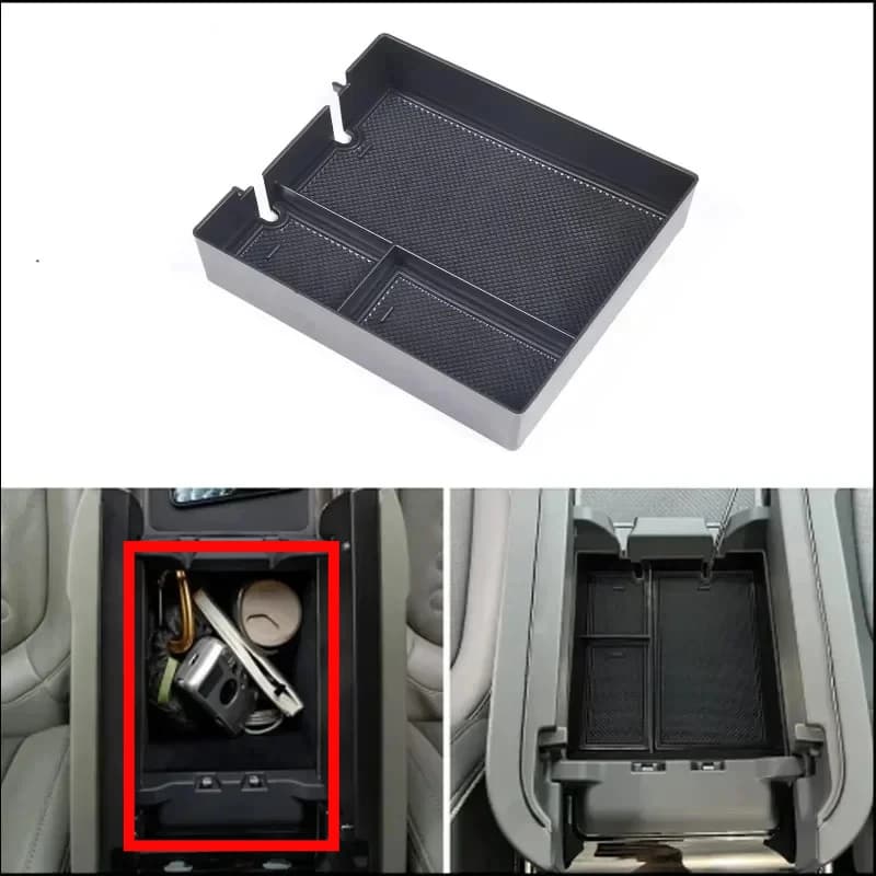 Organizer per Bracciolo, Scatola Portaoggetti Nascosta per Console Centrale, Accessorio Auto per Rivian R1T BT1 R1S BS1 2022