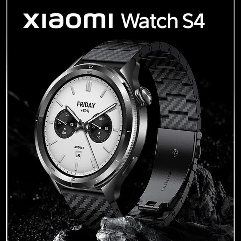 Cinturino in fibra di carbonio per Xiaomi Mi Watch S4/S3/S2/S1/Watch 2 pro Sostituzione 22mm Correa Bracciale Xiaomi Mi Color 2 Band