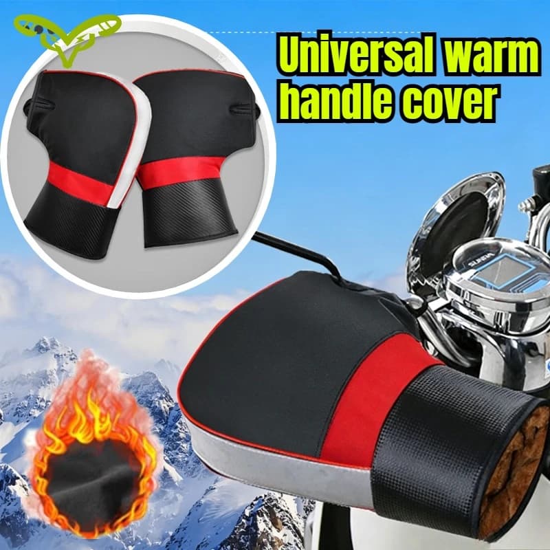 Motorcycle Handle Cover For Warmth, Winter Electric Scooter Windproof Gloves, Windproof And Thickened Warm Handle Cover