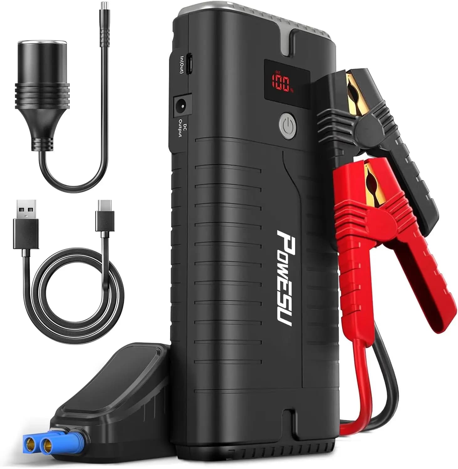 Avviatori di emergenza 2000A 18000mAh 12V Batteria portatile per motori a gas o diesel