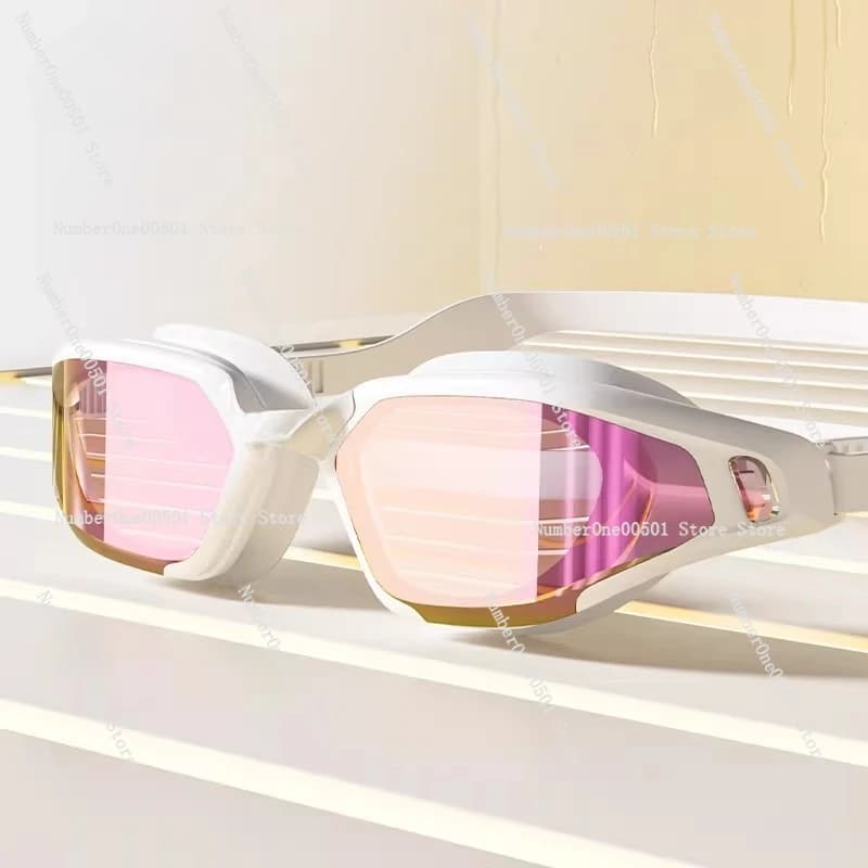 Set of Swimwear and Headphones, Graduate Anti-snatching lenses for Clear Vision, for Men and Women, Professional Mask for Swimming and Diving