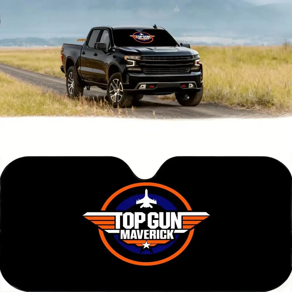 Parasole per Parabrezza Top Guns Fashion, Riutilizzabile in Alluminio, Protezione UV, Isolamento Termico a Tre Strati