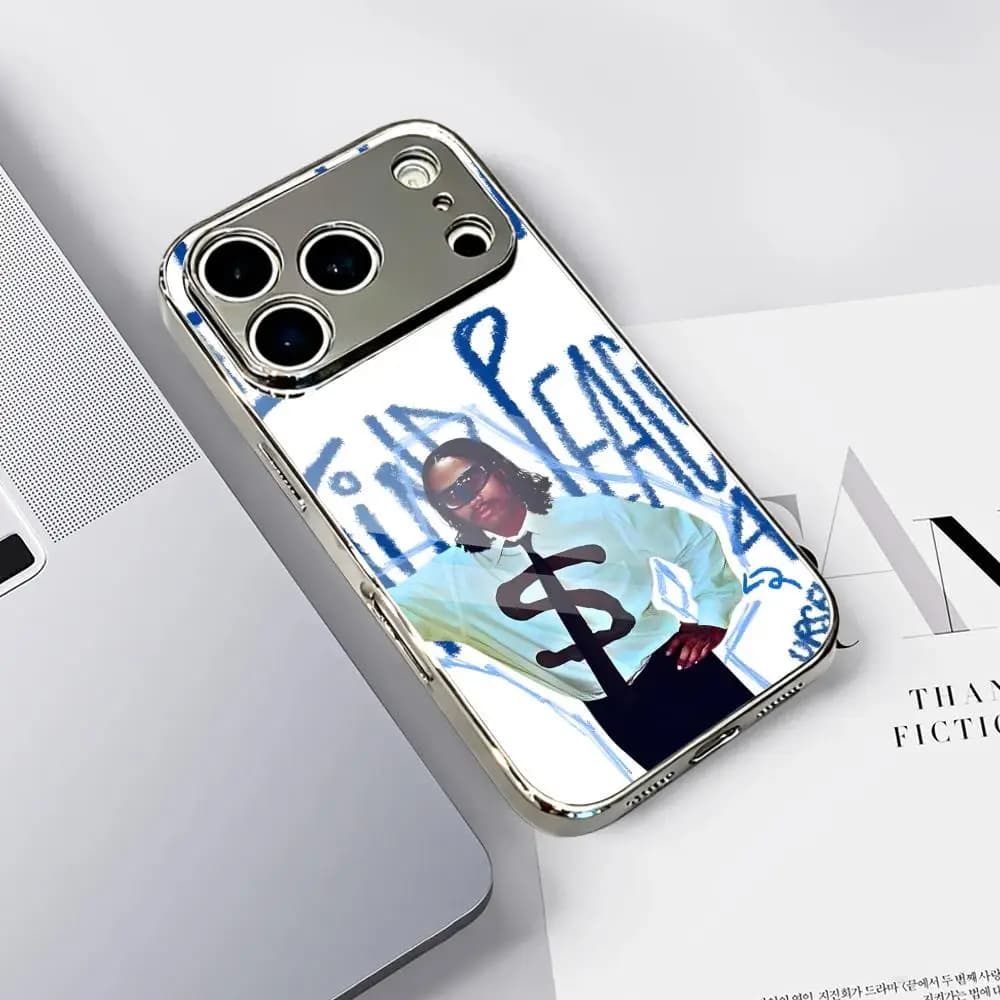 Custodia per telefono popolare del rapper e cantante S-Steve Lacy per iPhone 17 16 15 14 13 12 Pro Max Plus, custodia protettiva in metallo galvanizzato
