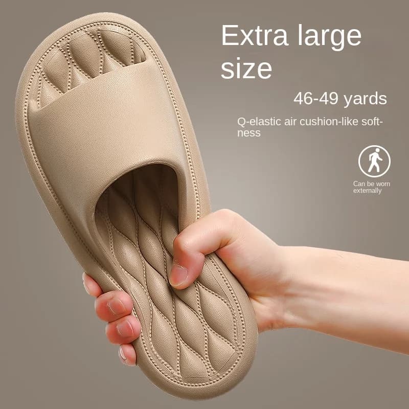 New Big Size 47 48 Men Slippers Light EVA Soft Sole Casual Travel Shoes Home Bathroom Anti-Slip Flip-Flops Summer Beach Sandals