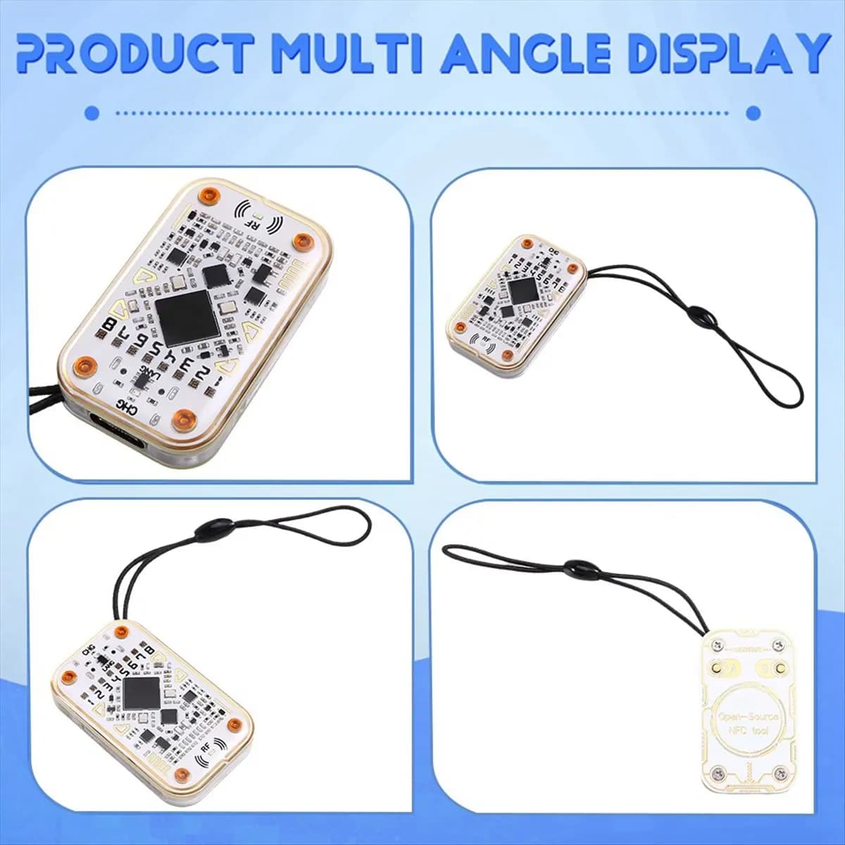 Lettore di chip intelligenti Chameleon Ultra RFID + emulatore di smart card portachiavi UID/5200 125K 13,56 Mhz IC ID Card Decodifica strumento NFC