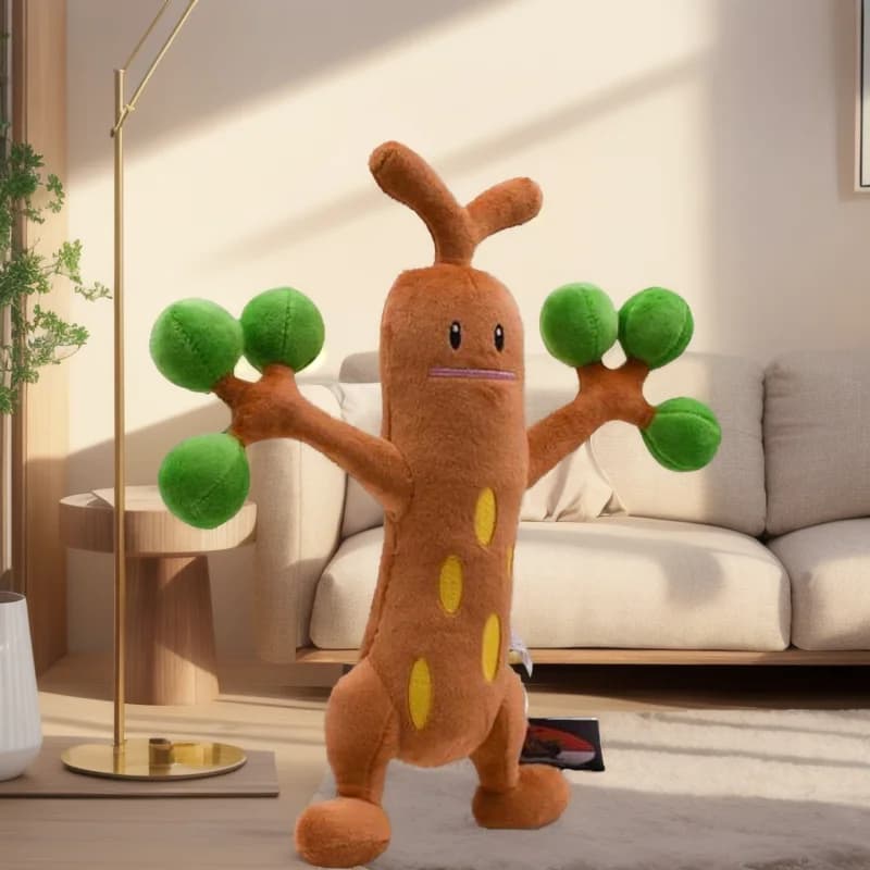Pokemon Pikachu Sudowoodo Peluche Bonsly Mega Evolution Giochi di bambole di pezza Giocattoli periferici Hobby Presente Regali di compleanno per bambini