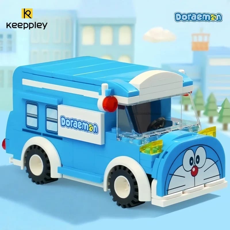 Keeppley Doraemon Car Series Building Blocks Beetle Car Assembly Models Desktop Toys Decorations Exquisite Birthday Gifts