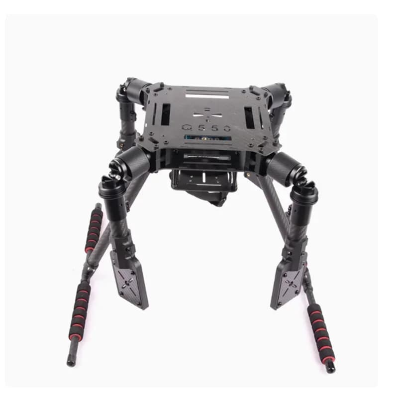 Set Telaio Drone 4 Assi ZD550 Aggiornato con Bracci Pieghevoli in Metallo e Supporto Motore Integrato per Corpo in Fibra di Carbonio LX550/680 per FPV Aereo