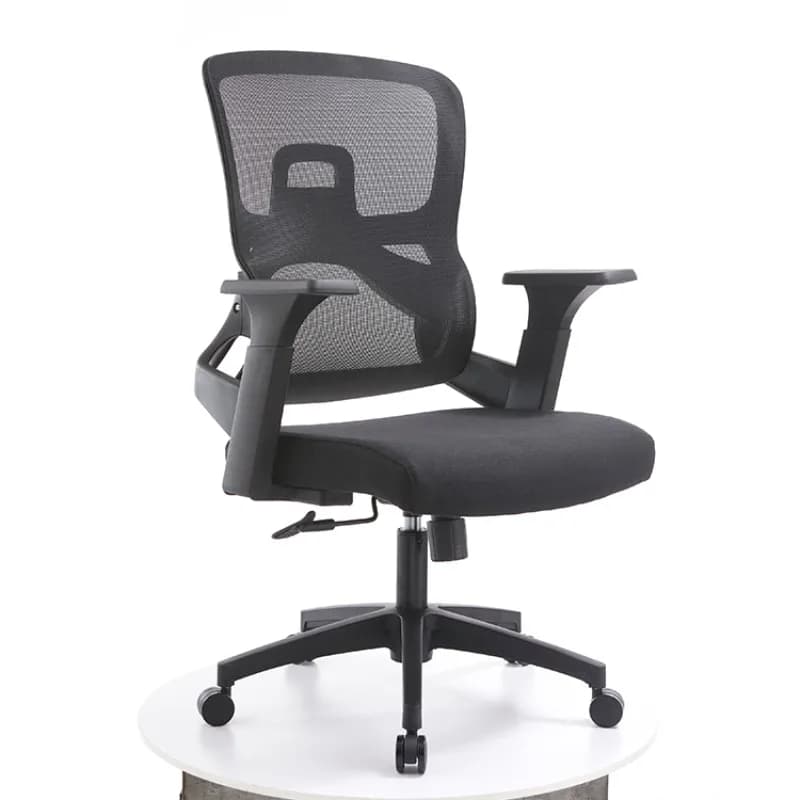 Sedia da gioco per computer direzionale ergonomica moderna con schienale alto, supporto per la vita regolabile, sedile in spugna, ufficio di rete