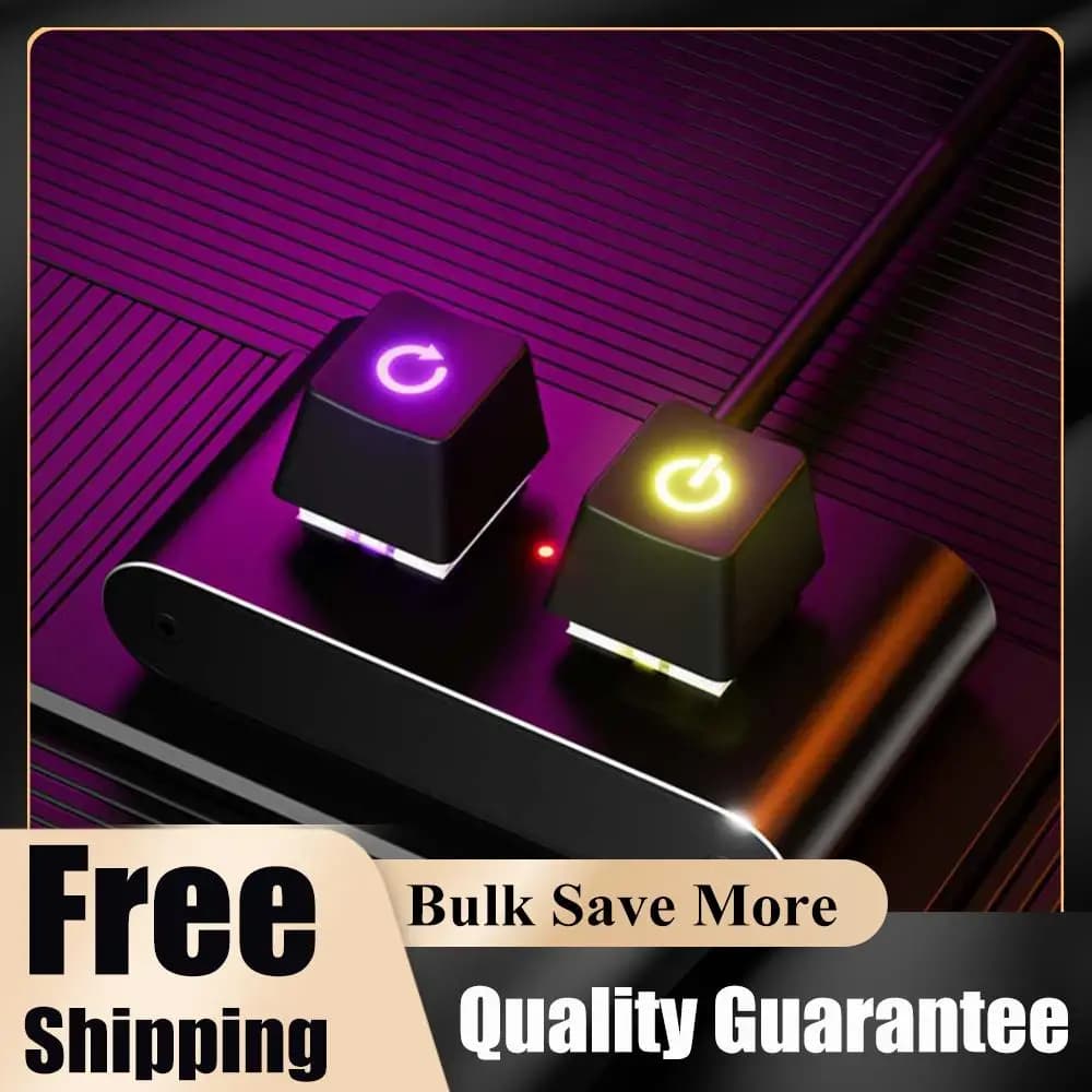 Desktop Switch Splitter Extended Startup ON Off Reset Switch Button HDD LED External Power Supply Button for Home Office