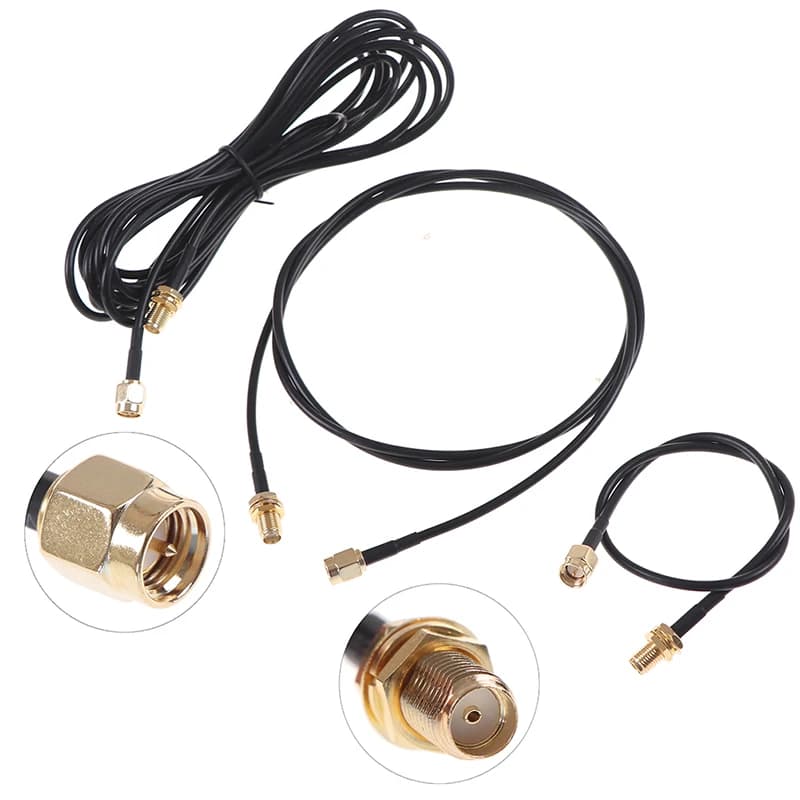 Cavo SMA Maschio-Femmina da 0,3-5M RG174, Adattatore Connettore RF, Cavo per Antenna WIFI